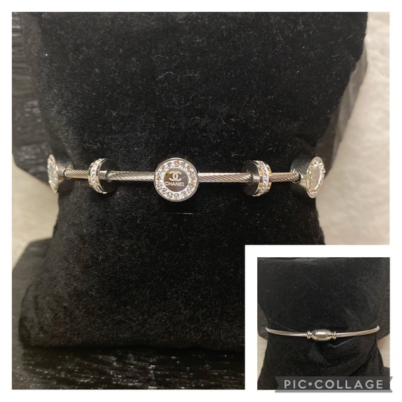 Stainless Steel Bracelet with rhinestones - Picture 1 of 1